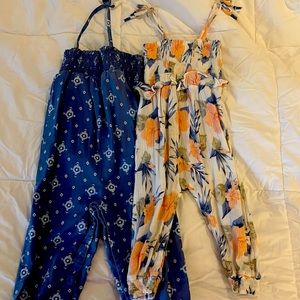 LOT EUC Rachel Zoe and Jessica Simpson jumpsuits 24 months